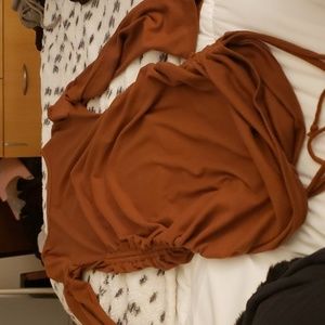 Brown light weight Sweater dress